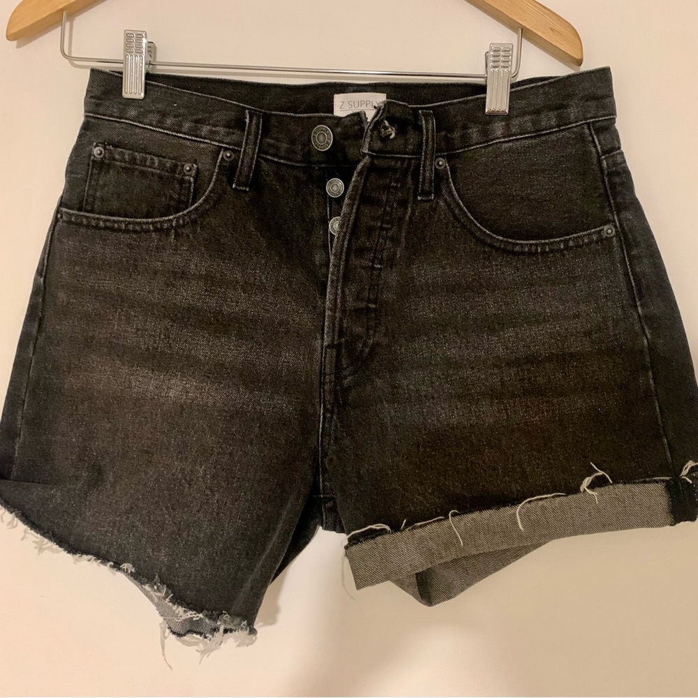 Z Supply Charcoal Jean Shorts
